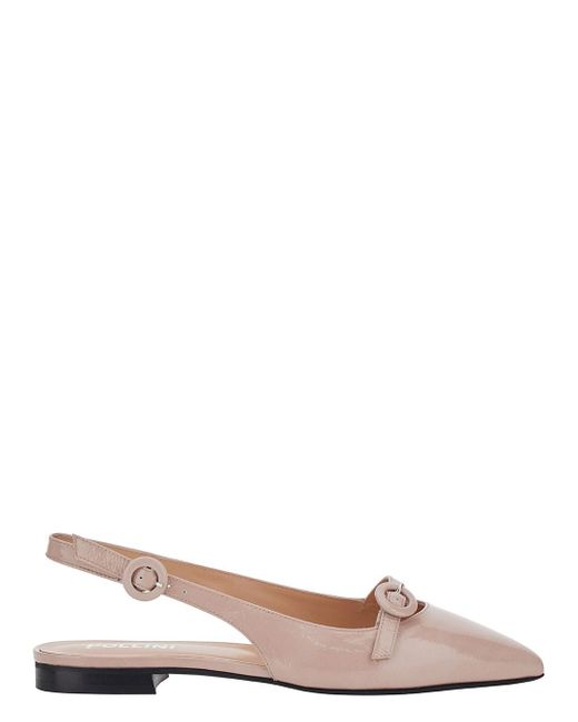 Pollini Pink Slingback With Buckle