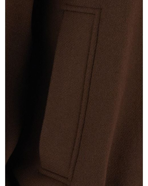 Jucca Brown High Collar Bomber With Dropped Shoulders
