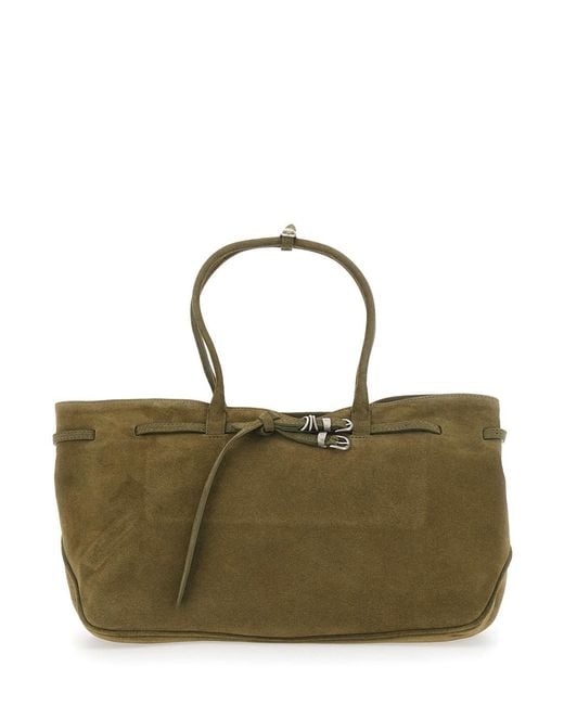 MARGE SHERWOOD Green 'Grandma Used Large' Shoulder Bag With Adjustable