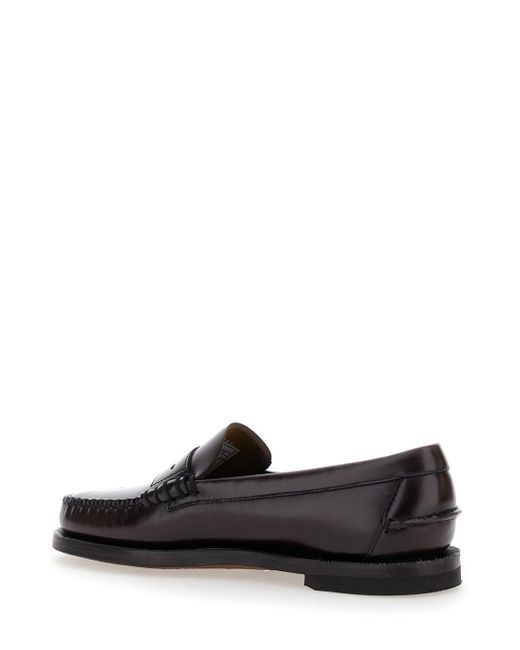 Sebago Black Loafers 'Dan' With Round Toe