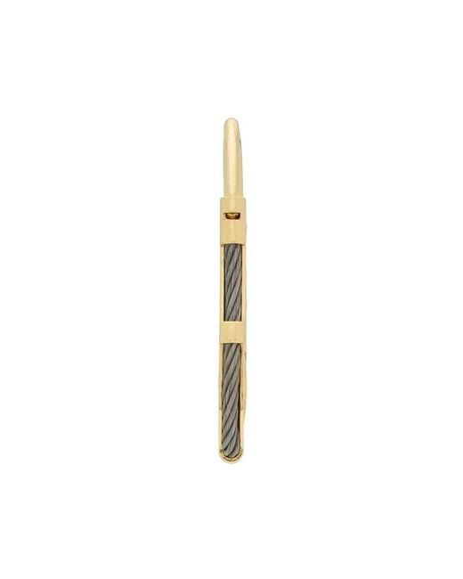 Saint Laurent Metallic Colored Keychain With Ysl Logo Design for men