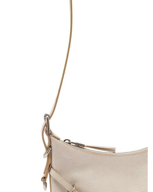 Givenchy Natural 'Mini Voyou' Shoulder Bag With Buckles Embellishment In