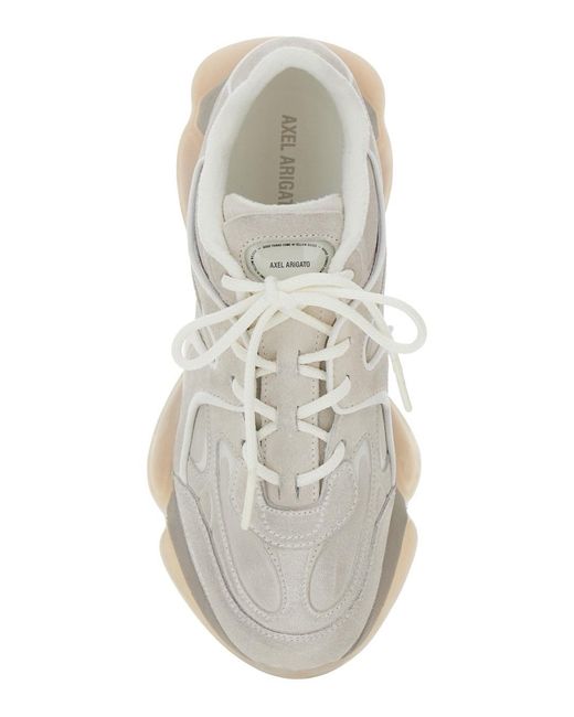 Axel Arigato White 'Eris' Sneaker With Side Logo Lettering And Panel Design for men