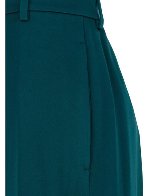 Dries Van Noten Green Relaxed Flat Front Pants