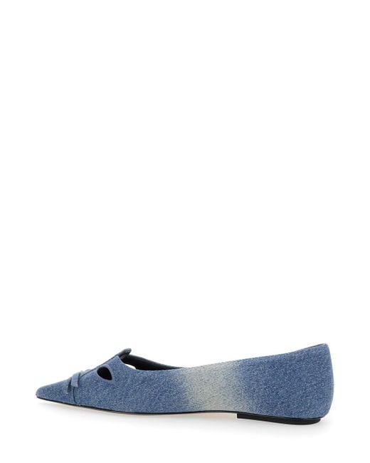 Marc Jacobs Blue Denim Ballet Flats Kat