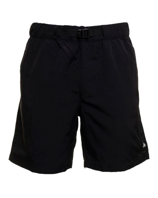 The North Face Synthetic Men's Nylon Bermuda Shorts With Belt in Black ...