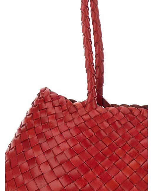 Dragon Diffusion Santa Croce Big Tapered Bag With Leather Straps A