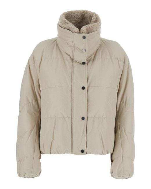 Brunello Cucinelli Gray Puffer Jacket