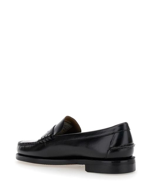 Sebago Black Pull-On Loafers for men