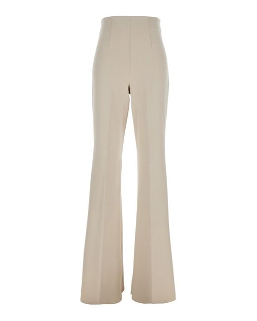 Sportmax Natural 'Lea' Flared Pants