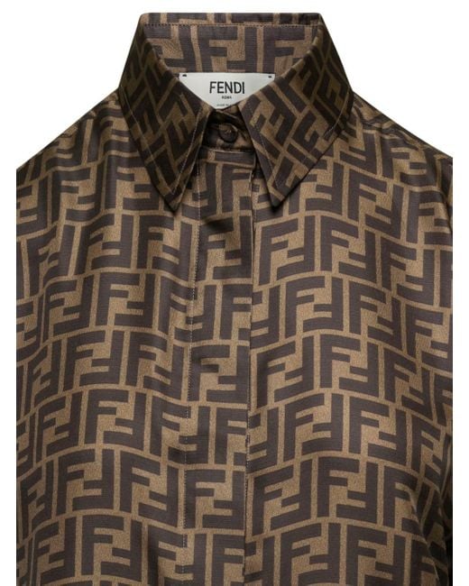 Fendi Brown Ff Shirt