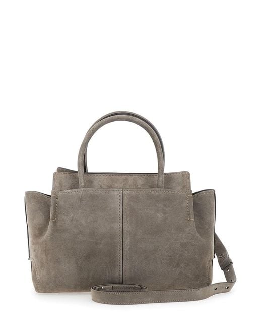 Tod's Metallic Shopping Di Bag Small