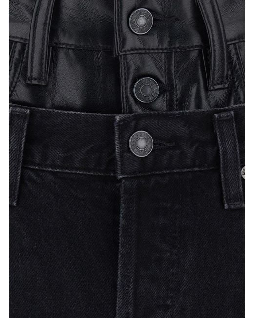 Agolde Blue Jeans Elson Double Waist Denim