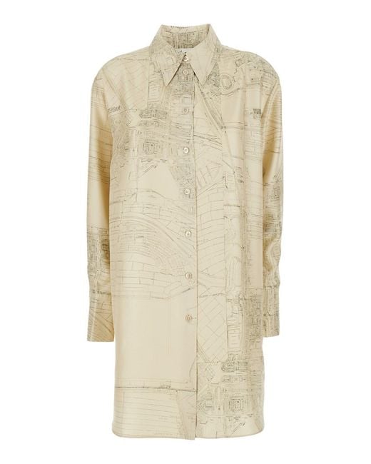 Rohe Natural Signature Elongated Silk Shirt
