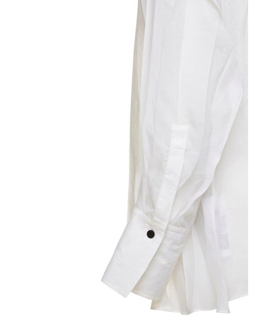 Camicia A Caftano di Ferragamo in White