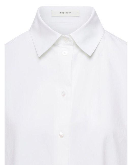 The Row White Maxi Shirt