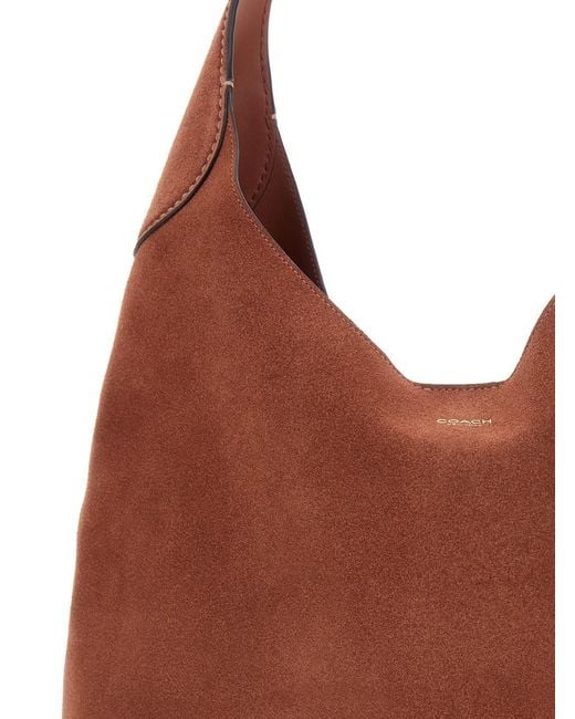 COACH Brown Shoulder Bag Brooklyn Leather