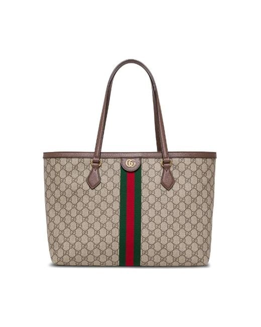 Gucci Natural Ophida gg Shopper Bag
