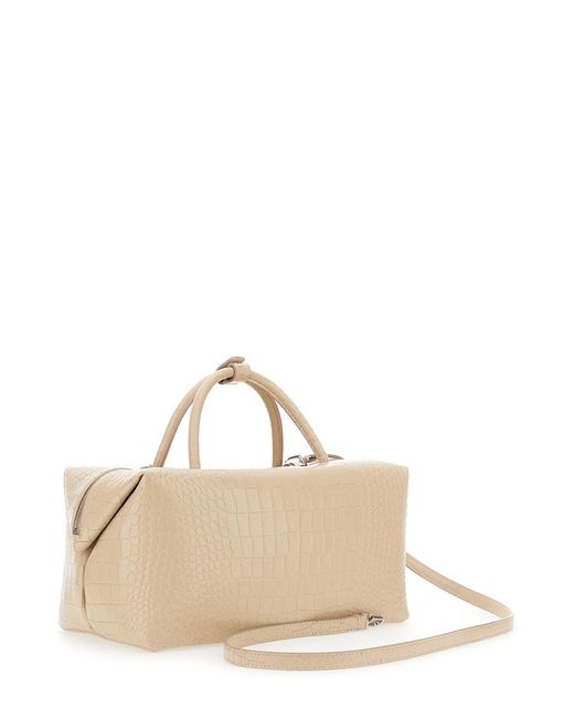 Borsa A Mano 'Holdall Grande' Con Tracolla Regolabile E Remov di Max Mara in Natural