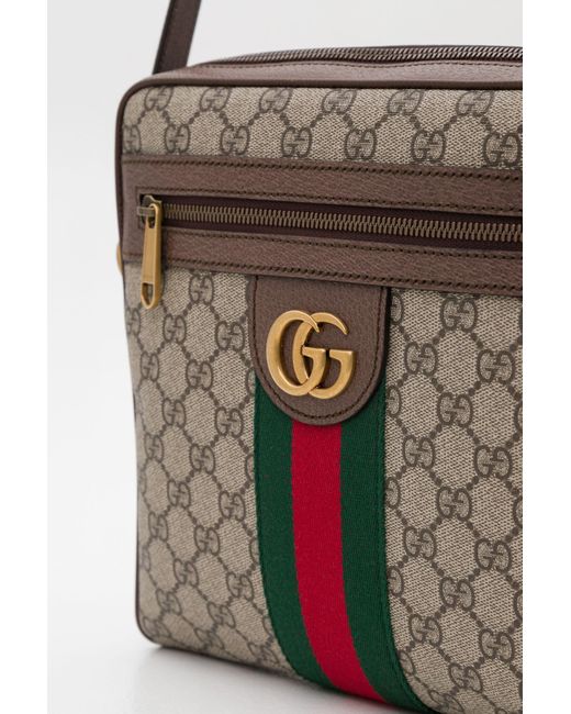 Gucci Canvas Medium Ophidia Gg Supreme Messenger Bag in Beige (Natural) for Men - Save 29% - Lyst