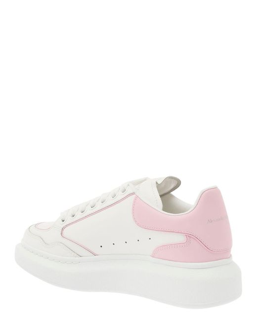 Alexander McQueen White And Low Top Sneakers With Logo Detail In