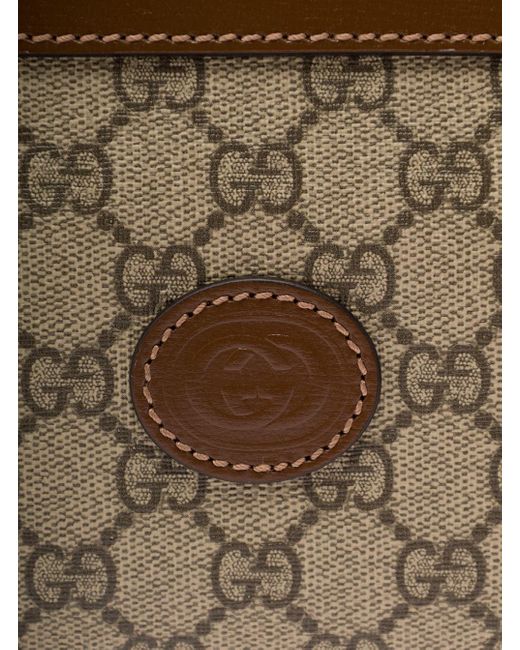 Gucci Brown GG Canvas Toiletry Bag