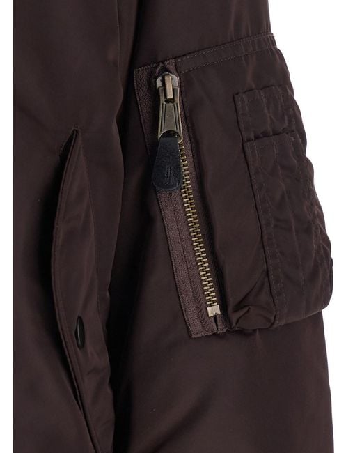 Maison Margiela Black Overcoat With Classic Collar And Pockets