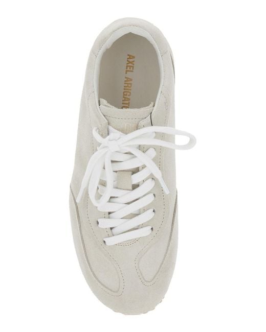 Axel Arigato White 'Daze Runner' Sneaker With Logo On The Tongue And Grooved Sole