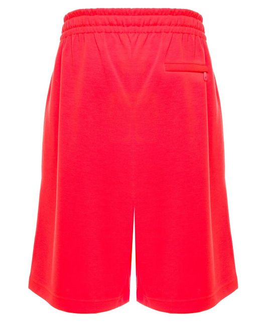 Bermuda rossi in jersey con logo dcole \u0026 gabbana uomoDolce \u0026 Gabbana in  Cotone da Uomo colore Rosso | Lyst