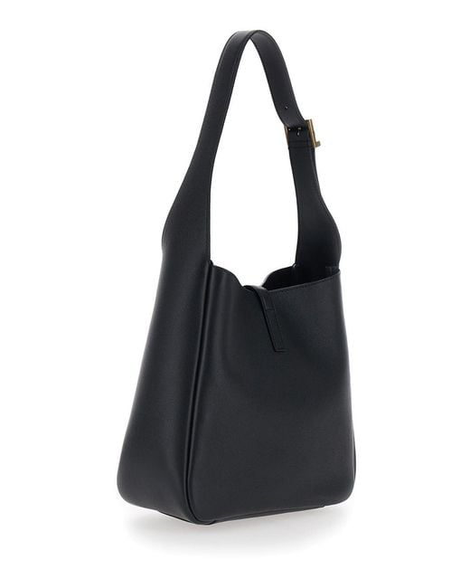 Saint Laurent Black Shoulder Bag 'Ysl Bo Mng S Le 5A7'