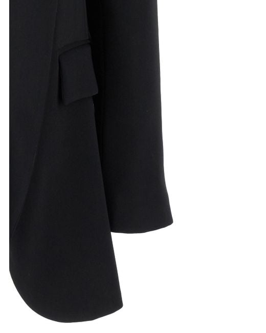 Plain Black Open Jacket