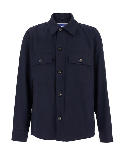 Giubbotto Con Colletto Classico E Patch Logo Sul Retro In di Jacob Cohen in Blue da Uomo
