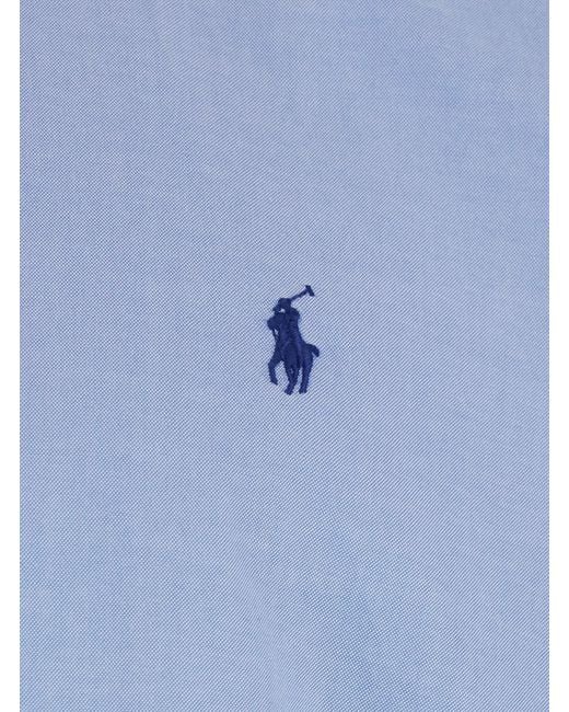 Polo Ralph Lauren Blue Shirt Custom Fit for men