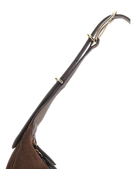 Liffner Brown Shoulder Bag With Top Handle