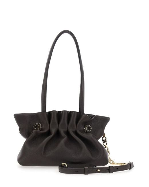 Ferragamo Black Soft Bag S
