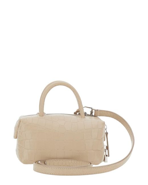 Max Mara Natural 'Holdall' Small Handbag With Adjustable And Removable S