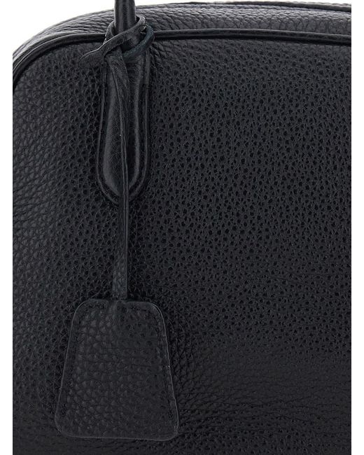 NOTHING WRITTEN Black Handbag 'Kate Bowling Mini Bag' With Handles And Zip C