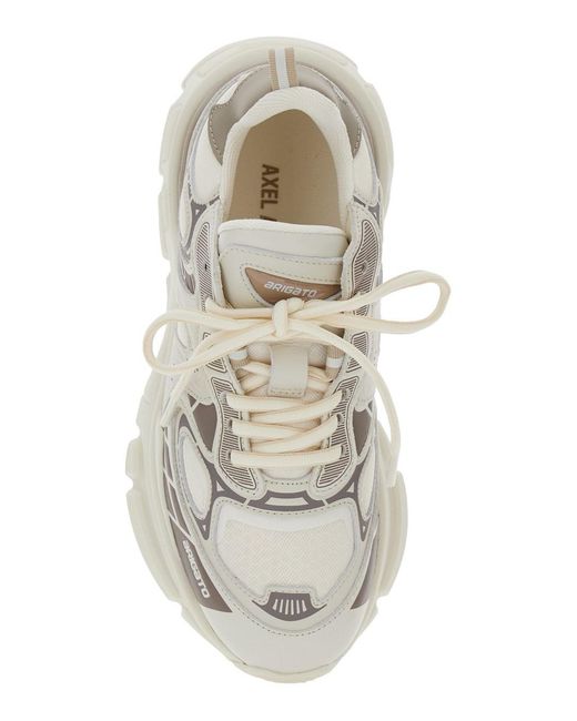 Axel Arigato White Sphere Trip Runner Sneakers With Modern Design