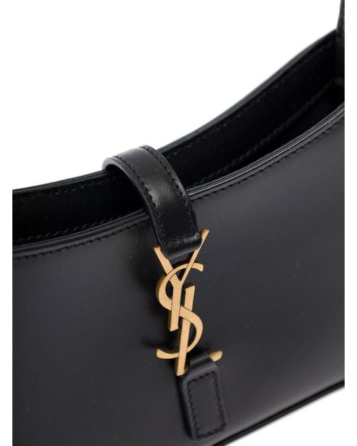 Mini Borsa A Spalla 'Hobo Monogramme' di Saint Laurent in Black