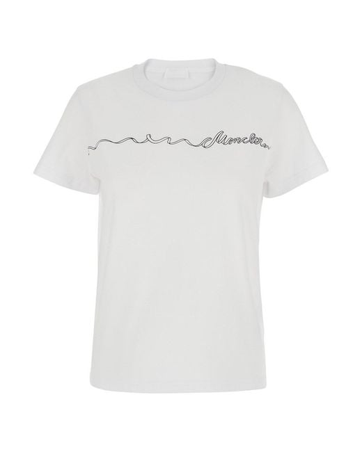 Moncler White T-Shirt