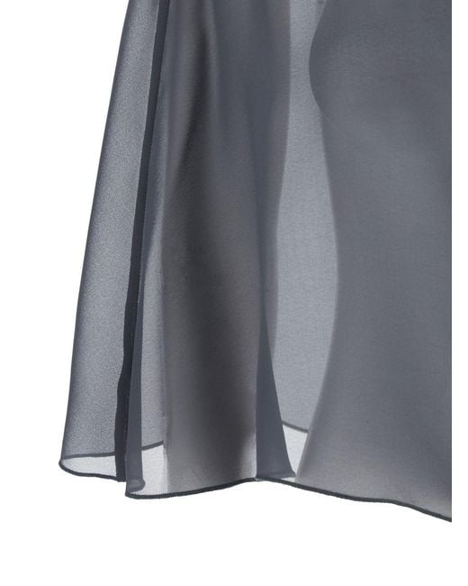 Stola Con Nodo Sul Fianco di Le Plain in Gray
