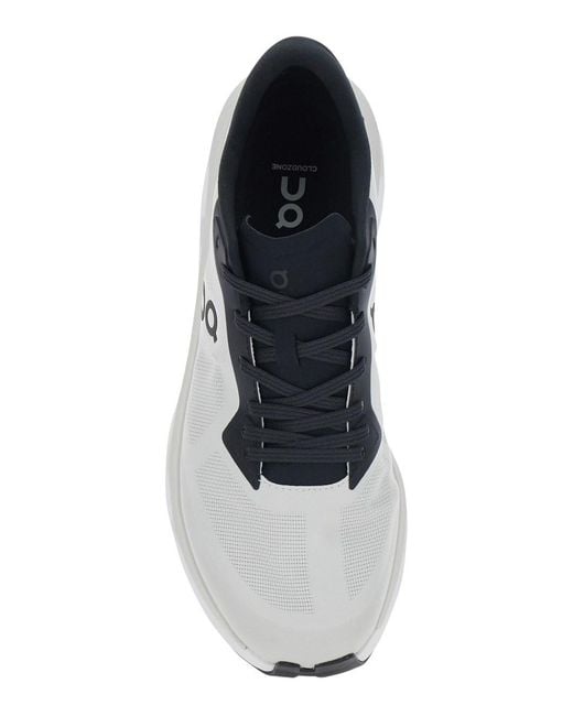 On Shoes White 'Cloudze' Sneakers With Rubber Sole for men