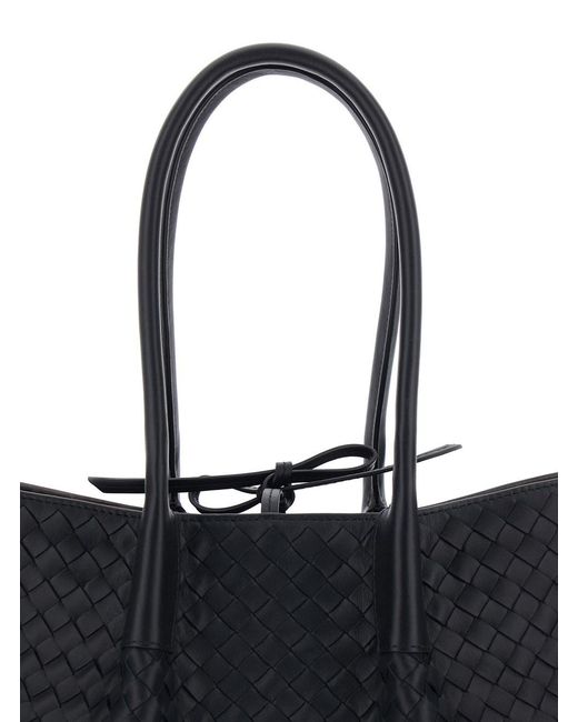 Bottega Veneta Black 'Pinacoteca' Medium Shoulder Bag With Intreccio M