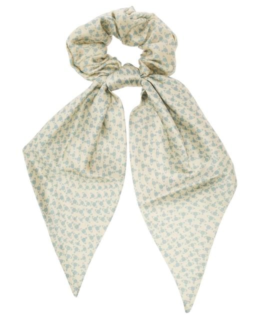 Vivienne Westwood White Scrunchies With All-Over Orb Print