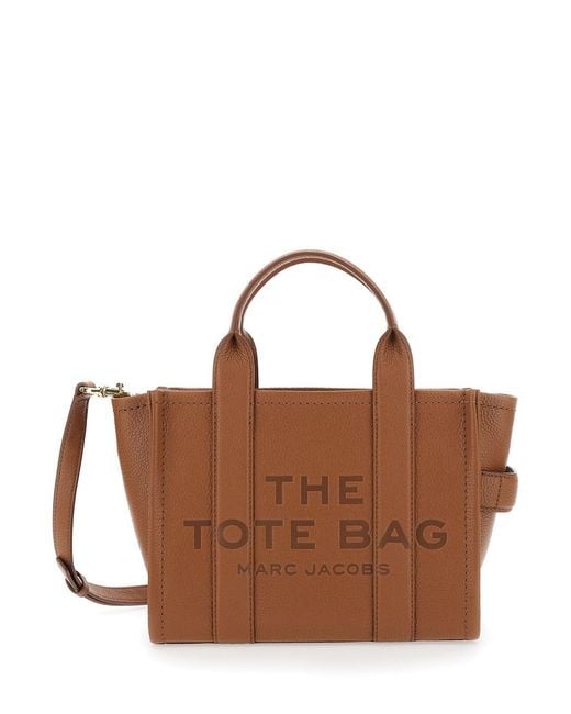 Marc Jacobs Brown Shoulder Bag Small Tote, Leather