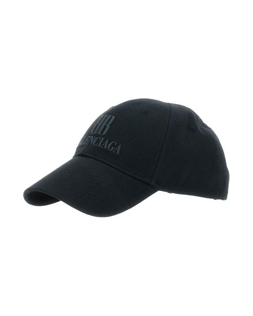 Balenciaga Blue Baseball Cap With Logo Lettering On The Front for men
