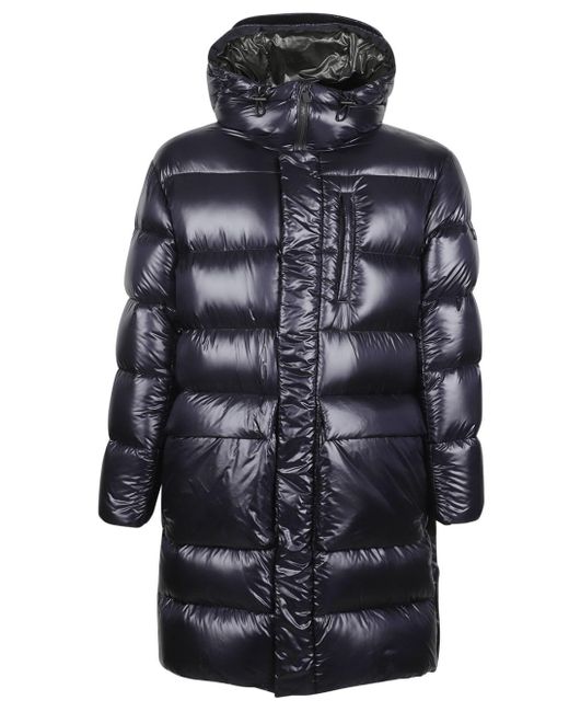 Tatras 'mejikino' Long E Down Jacket With Hood And Logo Patch In Shiny ...