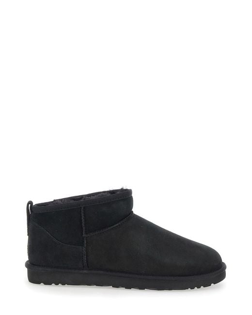 Ugg Black 'Ultra Mini' Boots for men