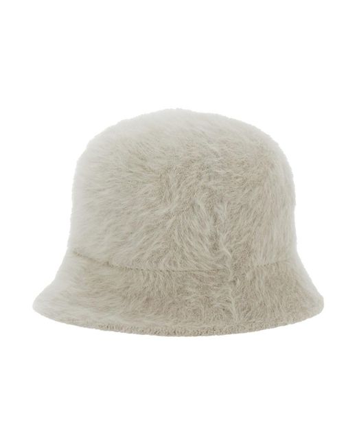 Antonelli White Hat With Brushed-Effect