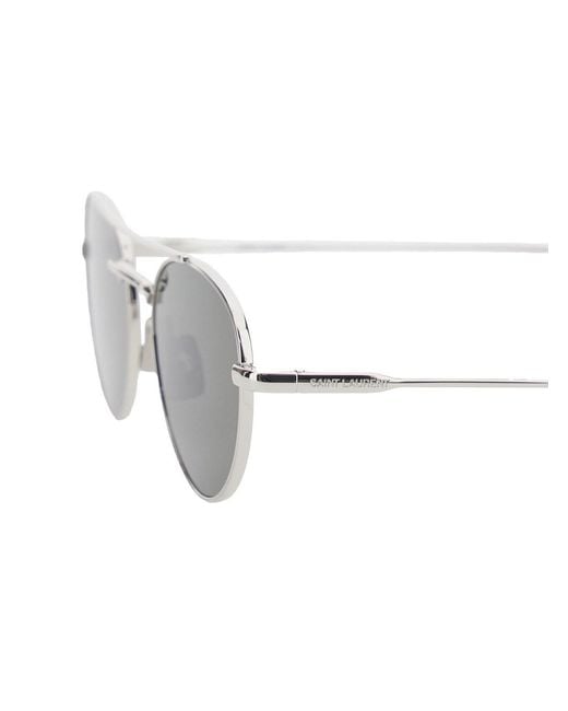 Saint Laurent Multicolor Tone Sunglasses With Engraved Logo